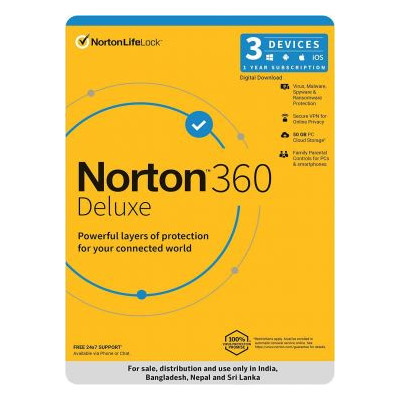 Norton 360 Deluxe | 3 User 1 Year