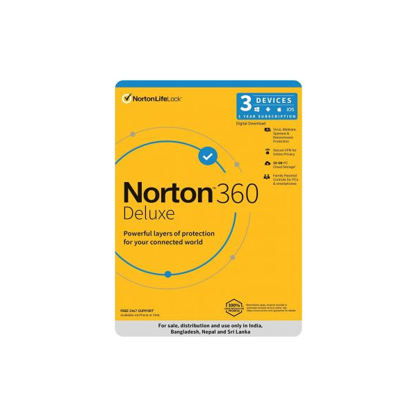 Norton 360 Deluxe | 3 User 1 Year
