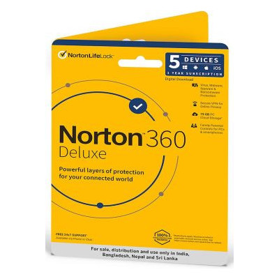 Norton 360 Deluxe | 5 User 1 Year