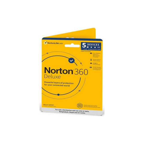 Norton 360 Deluxe | 5 User 1 Year