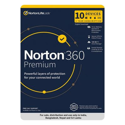 Norton 360 Premium | 10 User 1 Year (10PC / 1Year)