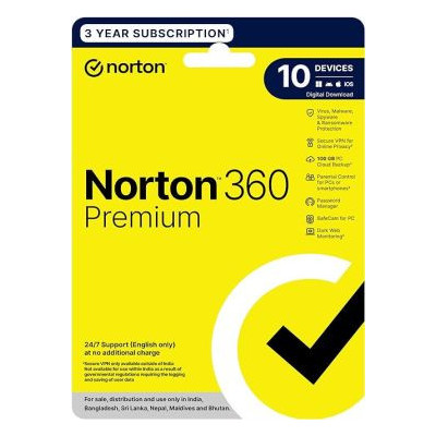 Norton 360 Premium |10 Users 3 Years (10PC / 3Year)