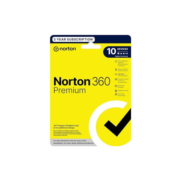 Norton 360 Premium |10 Users 3 Years (10PC / 3Year)