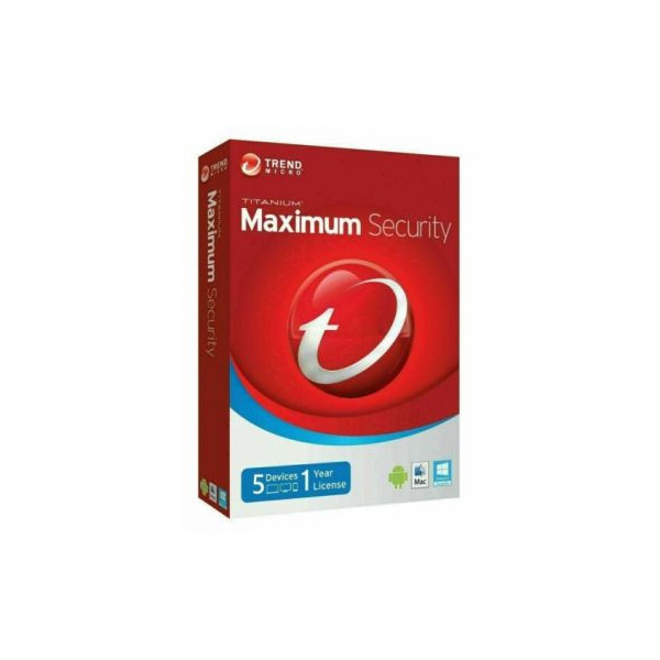 Trend Micro Maximum Security 5PC 1Y (5PC / 1Year)