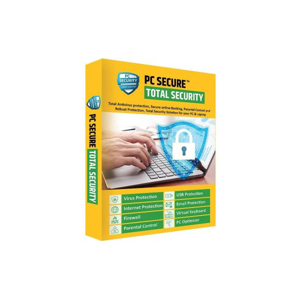 PC Secure Total Security Antivirus 1PC 1Year