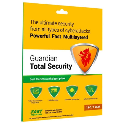 Guardian Total Security with anti ransomware 1 User 1 Year
