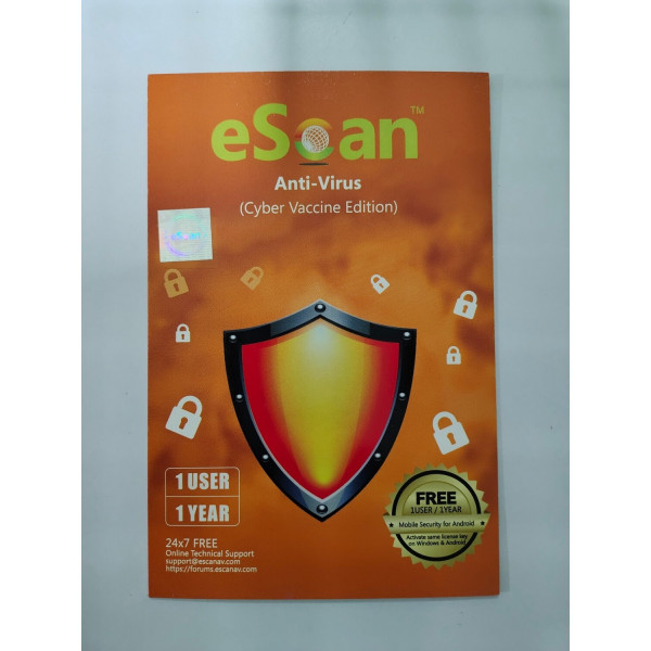 Escan Anti-virus 1 User 1 Year