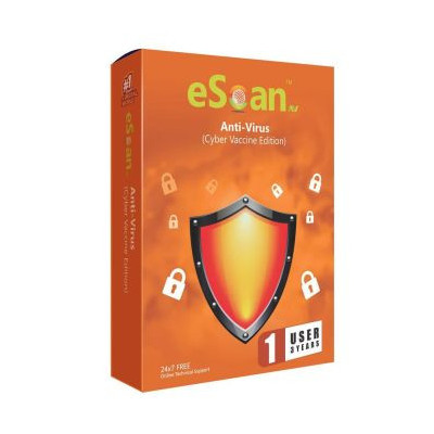 eScan AntiVirus Security Suite V22 (Cyber Vaccine Edition) 1 User | 3 Year (1PC / 3Year)