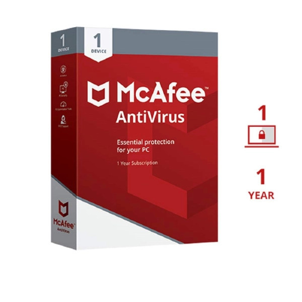 McAfee Antivirus 1 User 1 Year