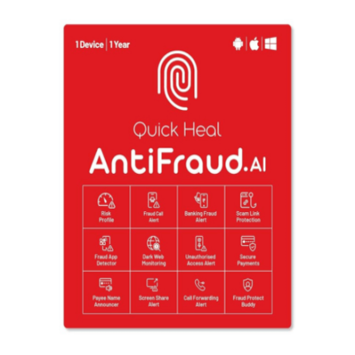 Quick Heal AntiFraud.AI Android/iOS/Windows
