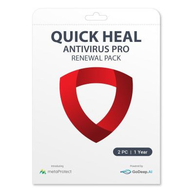 Renewal Quick Heal Antivirus Pro 2PC 1Y